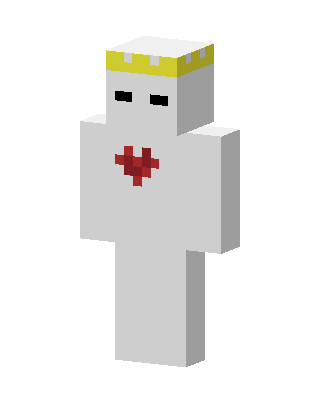 White Royal Minecraft holiday skin