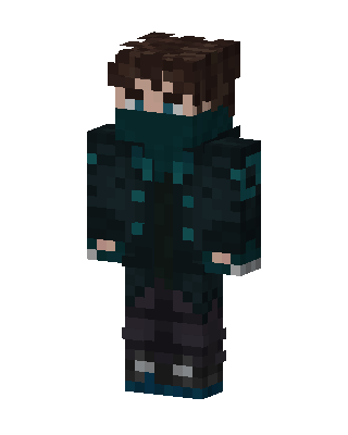 Teal Shadow skin, 3D preview
