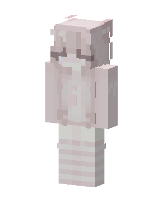 Pastel Sleepy Girl skin, 3D preview
