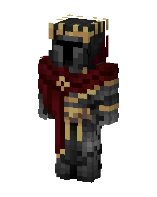 Dark Crowned Knight skin, 3D preview