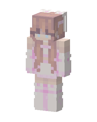 White Cutie Girl Minecraft white skin