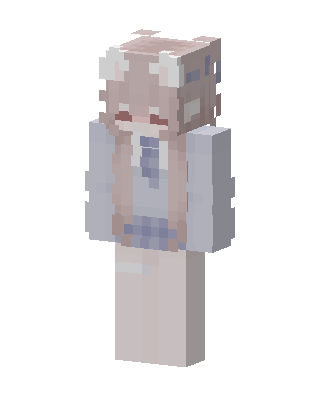 Pastel Bunny Minecraft white skin