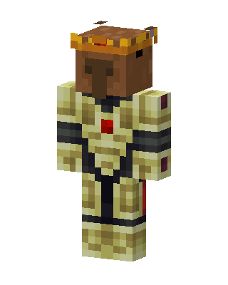 Golden Crowned Knight Minecraft skin