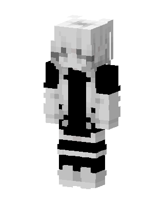 Monochrome Hoodie Minecraft skin