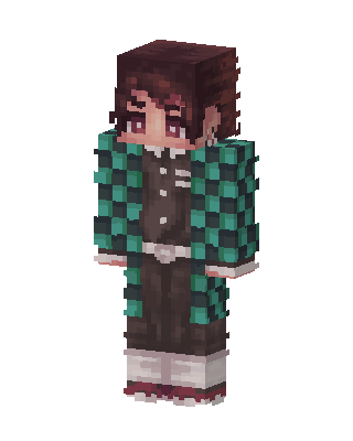 Brown Student Girl skin, 3D preview