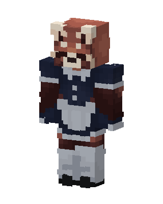 Red Panda Maid Minecraft skin