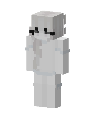 Pale Ghost Girl skin, 3D preview