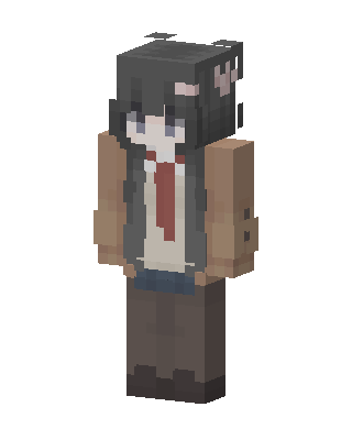Schoolgirl Cardigan skin, 3D preview
