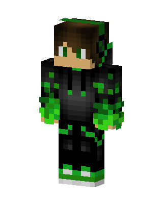 Black Ninja Boy skin, 3D preview