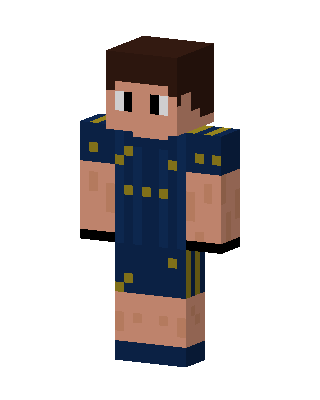 Blue Athlete Boy skin, 3D preview