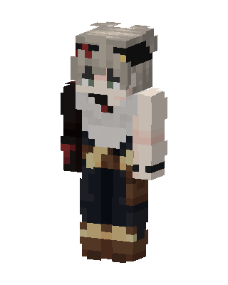 White Pirate Boy Minecraft Christmas skin
