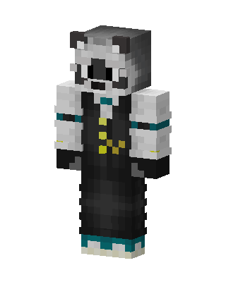Panda Butler skin, 3D preview