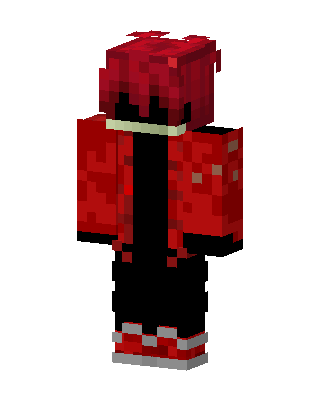 Crimson Hoodie skin, 3D preview