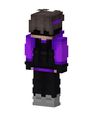 Purple E-Girl skin, 3D preview