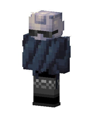 Blue Masked Player Boy Minecraft skin