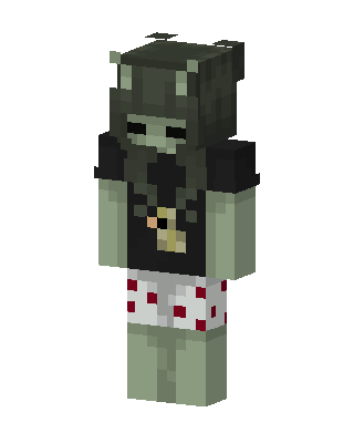 Swamp Zombie skin, 3D preview