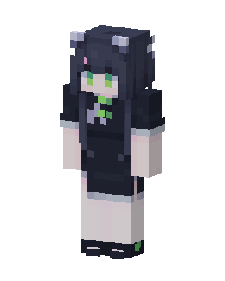 Cat Ear Maid skin, 3D preview