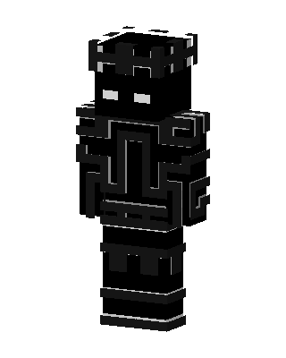 Black Villain Boy skin, 3D preview