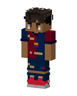 Blaugrana Striker skin, 3D preview
