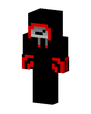 Black Ninja Boy skin, 3D preview