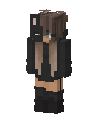 Shadow Bear Girl skin, 3D preview
