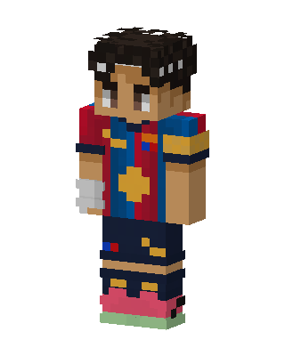 Blaugrana Footballer Minecraft skin