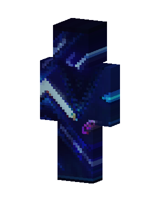 Cosmic Void Mage skin, 3D preview