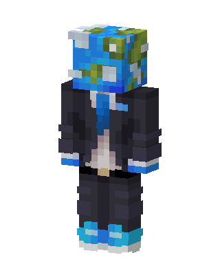 Earth Head skin, 3D preview