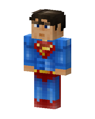 Superman skin, 3D preview