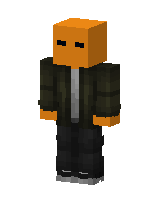 Orange Head skin, 3D preview