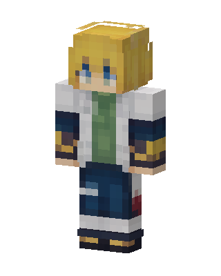 Blond Lab Coat skin, 3D preview