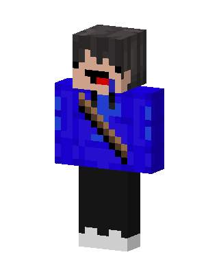 Blue Hoodie Derp skin, 3D preview