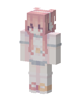 Pink Headphone Girl skin, 3D preview