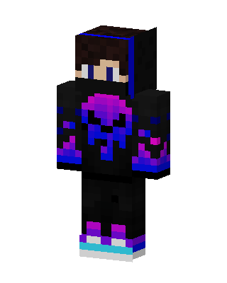 Black Hoodie skin, 3D preview