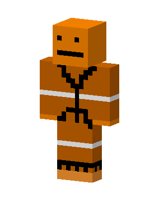 Gingerbread Man skin, 3D preview