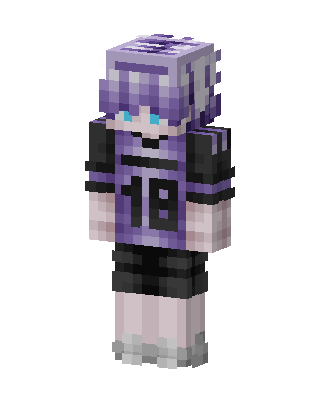 Purple Jersey Boy skin, 3D preview
