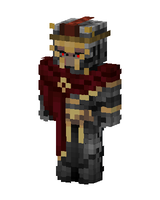 Crimson Dark Knight skin, 3D preview