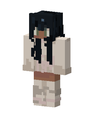 Pale Ghost Girl skin, 3D preview