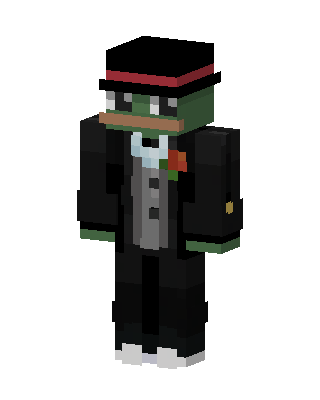 Black Villain Boy skin, 3D preview