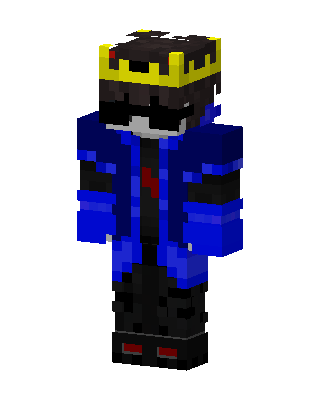 Crowned Blue Jacket skin, 3D preview