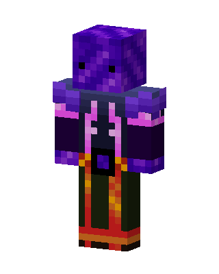 Purple Villain skin, 3D preview