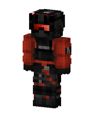 Crimson Shadow Soldier Minecraft skin