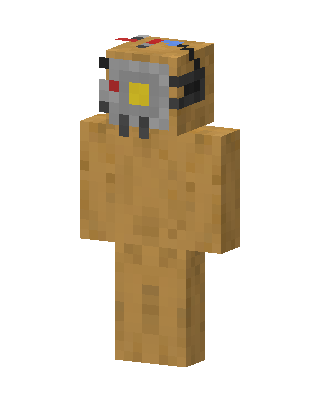 Potato GLaDOS skin, 3D preview