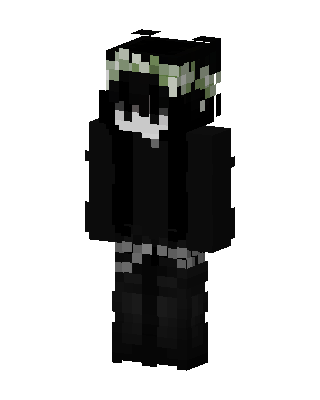 Black Ninja Boy skin, 3D preview