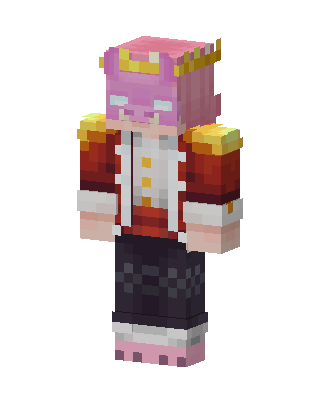 Pink Pig Prince Minecraft skin