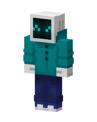 Teal Astronaut Boy skin, 3D preview