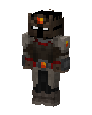 Lava Knight skin, 3D preview