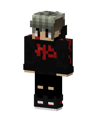 Black Villain Boy skin, 3D preview
