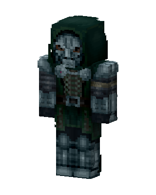 Green Hooded Villain skin, 3D preview