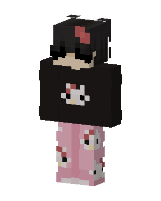 Hello Kitty Pajamas skin, 3D preview